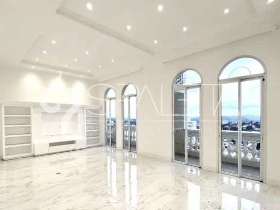 Imagem Cobertura neoclássica com vista permanente e o privilégio do sol da manhã à venda no Residencial Campo Elísios