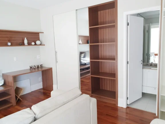 Imagem Studio 44M², 1Q, 1 Banheiro, 1 Vaga, Espaço Gourmet, Espaço Zen, Hidromassagem, Home Cinema, Piscina, Academia, Salão de Festa, Salão de Jogos, Sauna.
