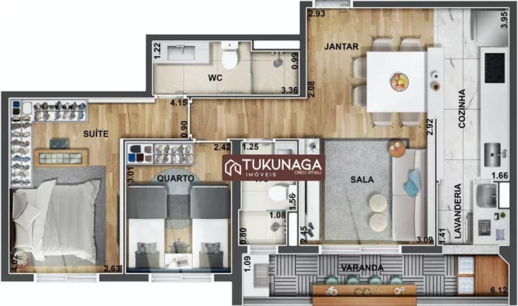 Imagem Apartamento com 2 quartos à venda, 69 m² por R$ 655.000 - Vila Rosália - Guarulhos/SP