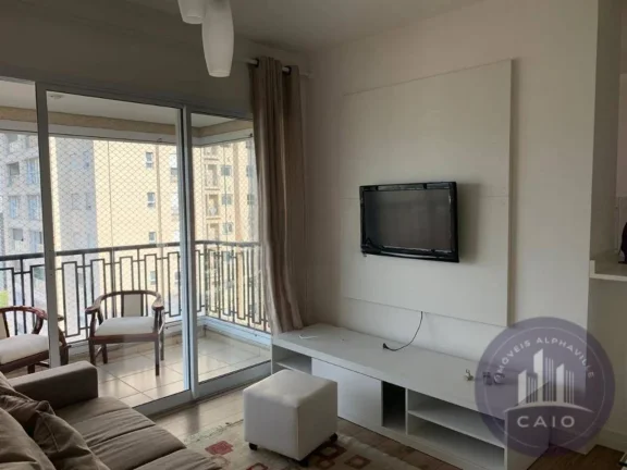 Imagem Apartamento mobiliado para alugar, 50m² por R$ 3.900/mês - Alphaville/SP