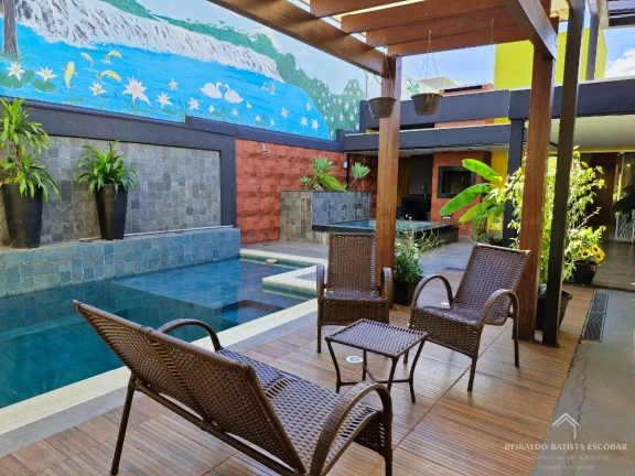 Imagem Casa térrea moderna à venda com lazer completo no Bairro Rita Vieira