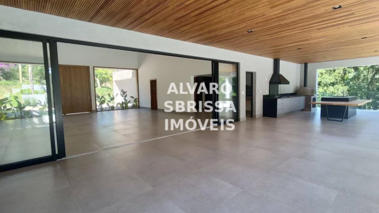 Imagem Casa ampla com arquitetura moderna à venda 3.000 m2 5 suítes no Condomínio Fazenda Vila Real em Itu SP - Casa de alto padrão integrada a natureza