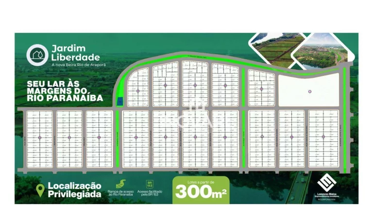 Imagem Terreno à venda, 300 m² - Jardim Liberdade - Araporã/MG