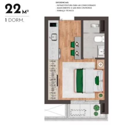 Imagem STUDIO RESIDENCIAL em São Paulo - SP, Chácara Klabin