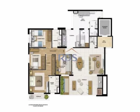 Imagem Apartamento - Padrão / Residencial / Santo Amaro