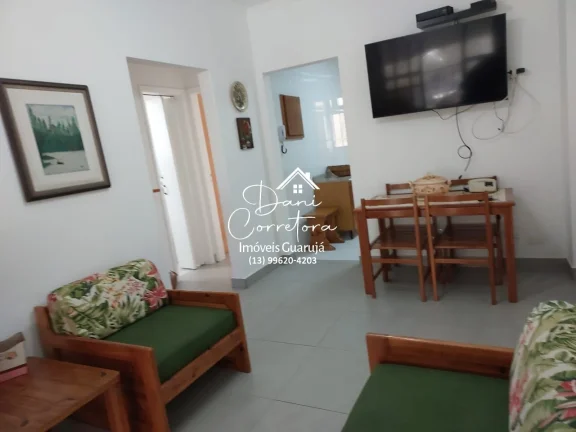 Imagem Apartamento lado praia Enseada, Guarujá-SP! 2 quartos, 2 salas, 2 banheiros, 1 vaga, 77m².