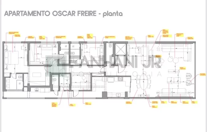 Imagem Apartamento Comercial de Luxo em Cerqueira César - São Paulo-SP: 3 quartos, 3 suítes, 3 salas, 235m² - Venda e Locação!