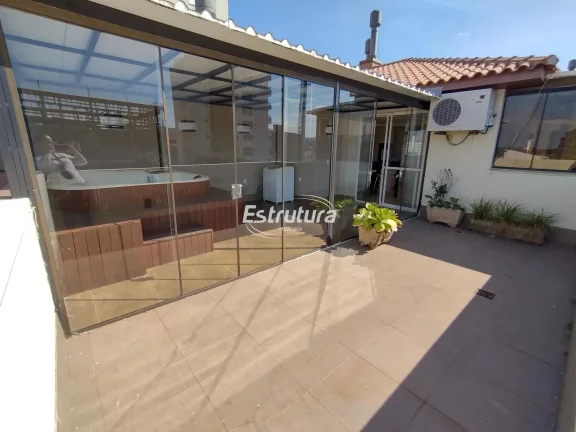 Cobertura duplex em bairro nobre, terraço com jacuzzi, vista panorâmica semi mob