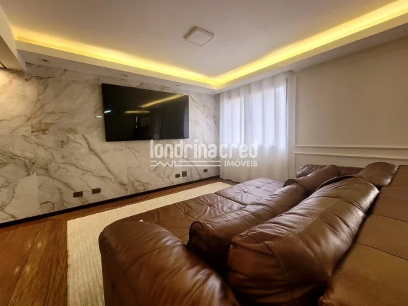 Imagem Amplo apartamento à venda no Residencial Parque Imperial em Londrina, com 4 dormitórios, 3 suítes, 215 m² de área útil e 2 vagas de garagem