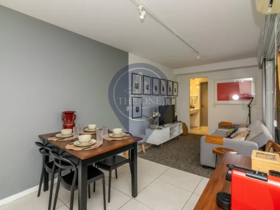Imagem Apartamento à venda na Consolação, São Paulo-SP: 1 quarto, 2 salas, 1 banheiro, 1 vaga de garagem, 48 m² de área.