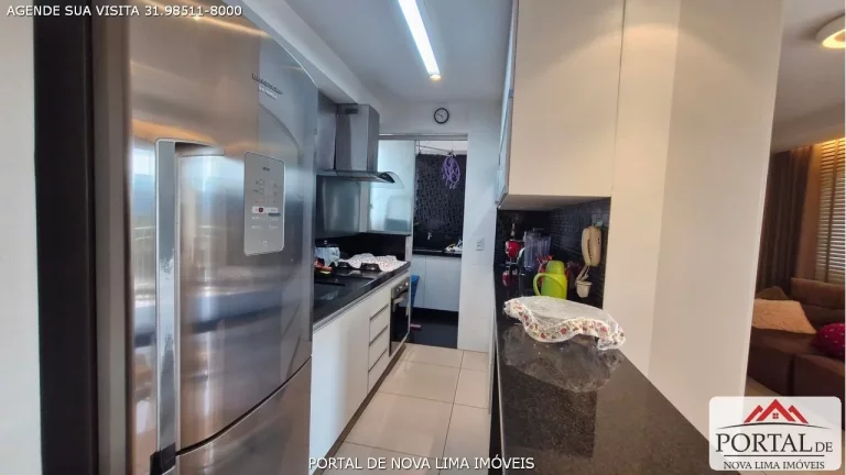 Imagem Apartamento de 3 quartos, sendo 1 suíte, 2 salas, varanda gourmet, 2 vagas de garagem, apartamento com 85 m2 de área. Este imóvel conta com um projeto