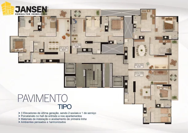 Imagem APARTAMENTOS COM 02 OU 03 QUARTOS E ATÉ 02 SUÍTES EM MANAÍRA.