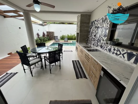 Imagem Casa a Venda e Locação de Temporada - Praia de Juquehy, 4 suítes, piscina privativa, 500m da praia e 250m² de área construída | Juquehy Imobiliária