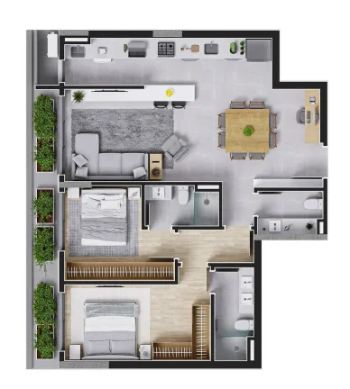 Imagem Apartamento 3 Dormitórios para venda em Florianópolis - SC