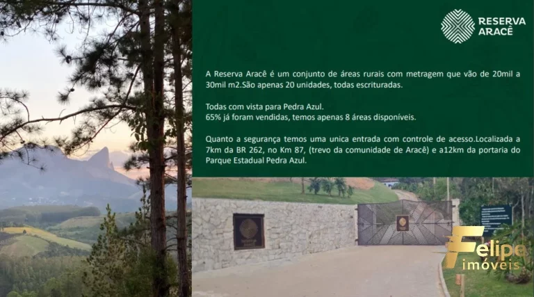 Imagem Terreno em Condomínio (Preço de lançamento ) - Aracê, Pedra Azul, Domingos Martins/ES