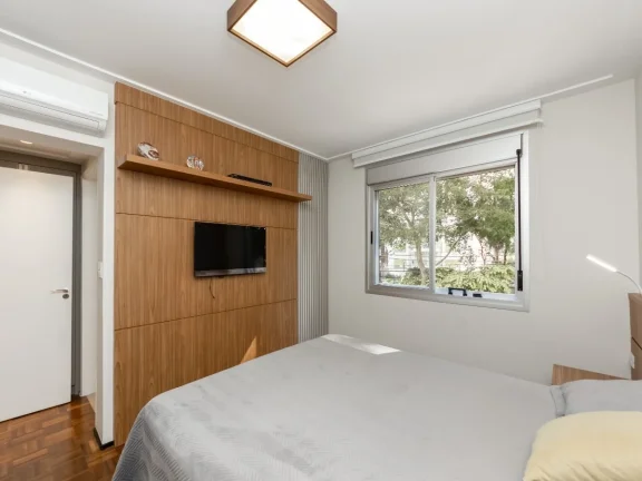 Imagem Apartamento Paraiso - 138M², 3 Dorms, 1 Suíte, 1 Vaga Determinada, Armários, Lavabo, Mobiliado.