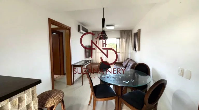 Apartamento no Residencial Poeta, lado sombra e mobiliado com 2 quartos