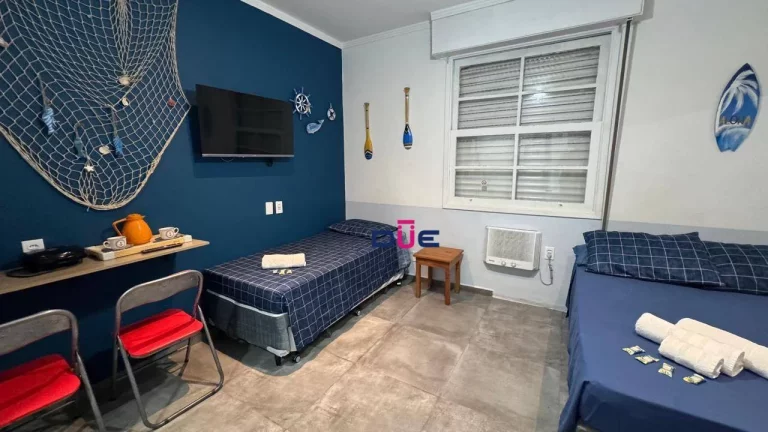 Imagem Apartamento à venda, 28 m² por R$ 300.000 - Embaré - Santos/SP