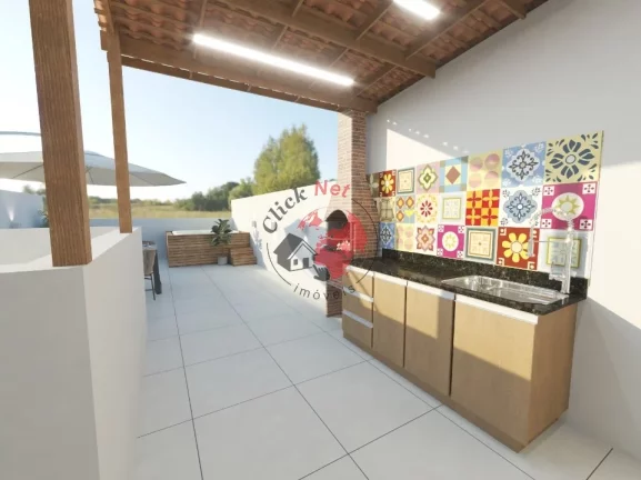 Imagem Cobertura em construção entrega dez 2024, Predio 2 andares c elevador , 2 dorms c suite , quintal e churrasq ,1 vaga bairro Centro, Santo André