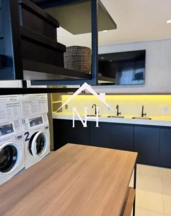 Imagem Studio de 25m² com Dormitório, Varanda, Terraço Externo com Horta, Salão de Festas, Piscina com Spa, Deck Molhado, Fitness, Churrasqueira, Espaço Zen