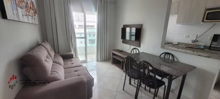 Imagem Apartamento com 1 dormitório à venda, 46 m² por R$ 290.000,00 - Ocian - Praia Grande/SP