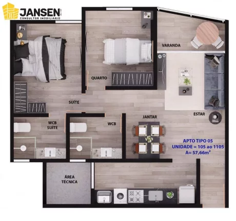 Imagem APARTAMENTOS COM 02 OU 03 QUARTOS, EM MANAÍRA.