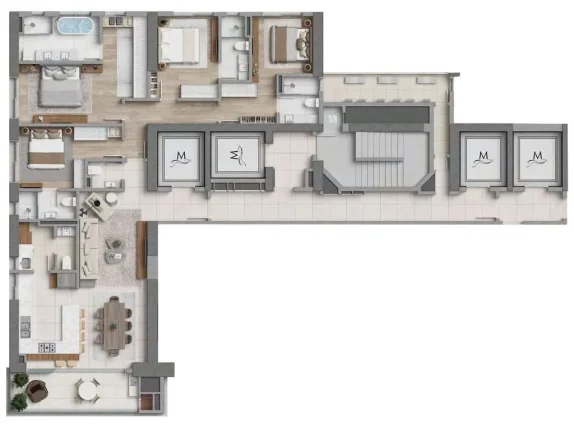 Imagem Apartamento 4 Dormitórios para venda em Balneário Camboriú - SC