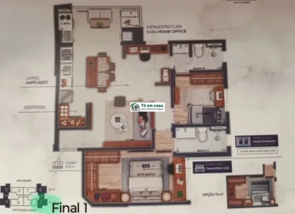 Imagem APARTAMENTO RESIDENCIAL em SÃO JOSÉ DOS CAMPOS - SP, FLORADAS DE SÃO JOSÉ