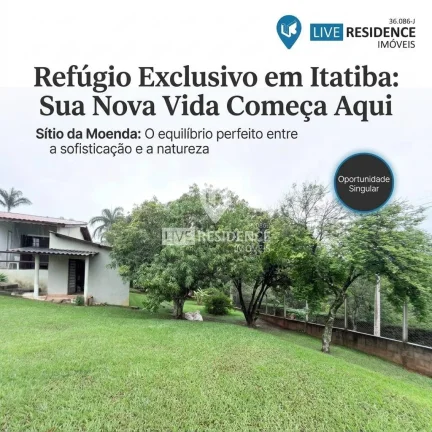 Imagem Sítio da Moenda com casa sede e área de lazer