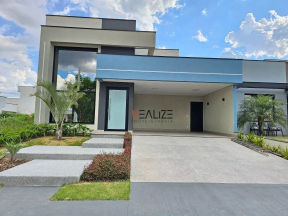 Imagem Casa com 3 suítes e piscina à venda, 202 m² por R$ 1.820.000 - Condomínio Jardim Piemonte - Indaiatuba/SP