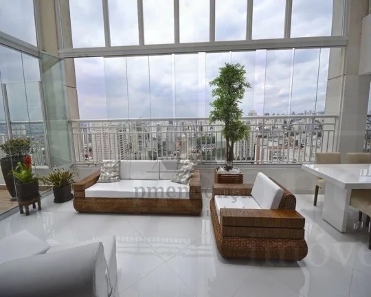 Imagem Apartamento cobertura duplex, com 4 suítes,piscina privativa, sacada com churrasquei