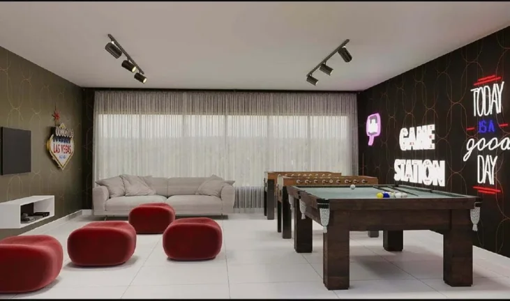 Imagem Apartamento com três quartos, três banheiros, duas vagas de garagem e lazer completo.