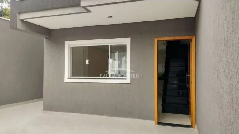 Imagem Sobrado NOVO, 72m² terreno, 3 Dormitórios, 1 Suíte, Quintal, 2 Vagas, Fino Acabamento, Vila Lucinda, Santo André