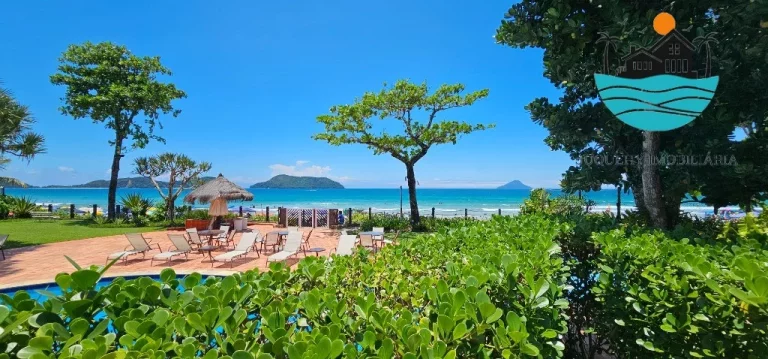 Imagem Casa para alugar em condomínio fechado pé na areia com vista ao mar em Juquehy, com 4 suítes, - Acomodação máx. 10 pessoas | Juquehy Imobiliária