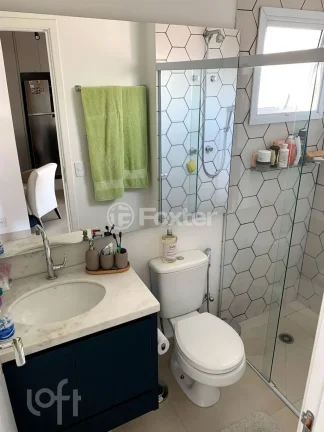 Imagem Apartamento 50M², 2Q, 1 Suíte, 1 Banheiro, 1 Vaga, Varanda, Piscina, Academia, Churrasqueira, Salão de Festas e Jogos, Quadra, Piscina Aquecida.
