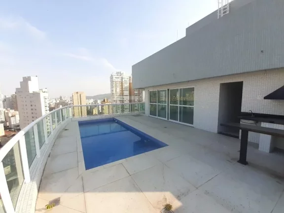 Imagem Cobertura Duplex com Piscina à venda com 3 suítes e 3 vagas no bairro do Gonzaga em Santos por R$ 3.990.000,00