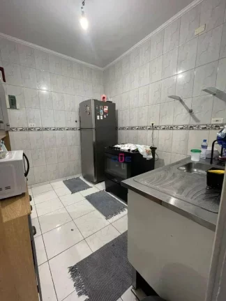Imagem Apartamento com 2 dormitórios, 2 andar sem elevador esquina com canal 1 à venda, 66 m² por R$ 300.000 - Marapé - Santos/SP