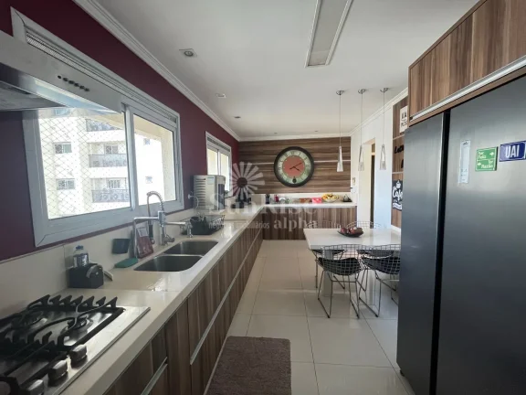 Imagem Apartamento mobiliado para alugar com 3 quartos e 3 vagas 212m² - Essência - Alphaville Industrial Barueri/SP