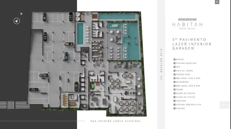 Imagem Apartamento na planta com 2 dormitórios sendo 1 suíte, 1 vaga de garagem na Praia Brava em Itajaí