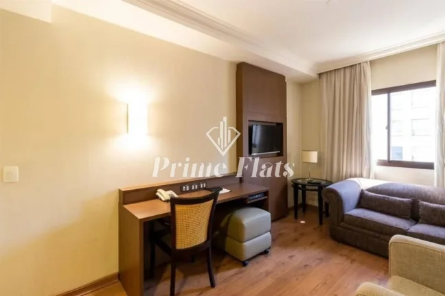 Imagem Flat disponível para locação no The World Hotels, com 30m², 1 dormitório e 1 vaga