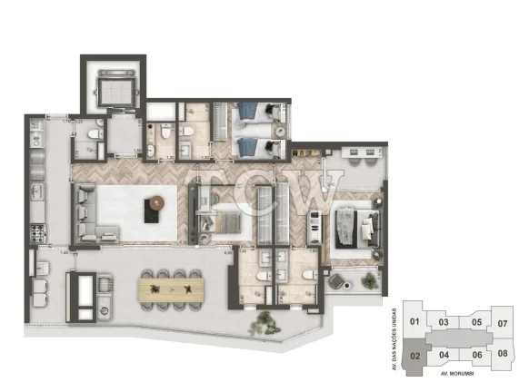 Imagem Apartamento à venda no bairro Morumbi - São Paulo/SP, Zona Sul