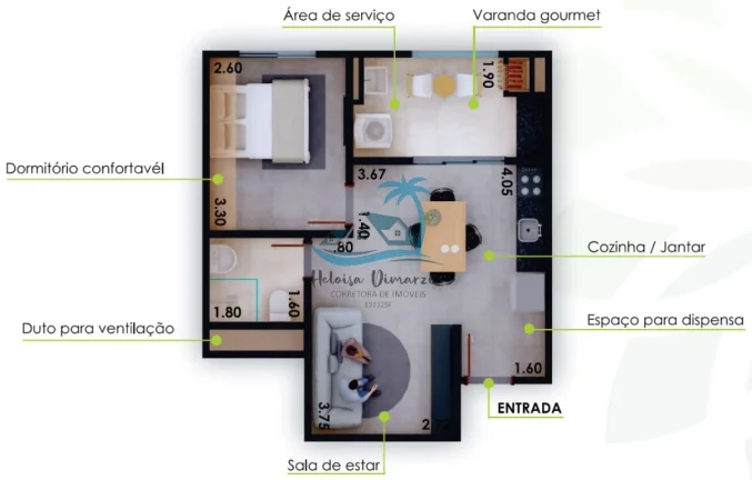 Imagem Excelente apartamento em construção no Perequê-açu - entrega mar/27