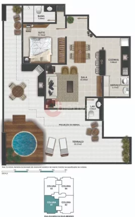 Imagem Apartamento com 2 dormitórios à venda, Braga - Cabo Frio/RJ