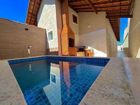 Imagem Casa para Venda em Itanhaém, Corumbá, 3 dormitórios, 2 suítes, 1 banheiro, 2 vagas