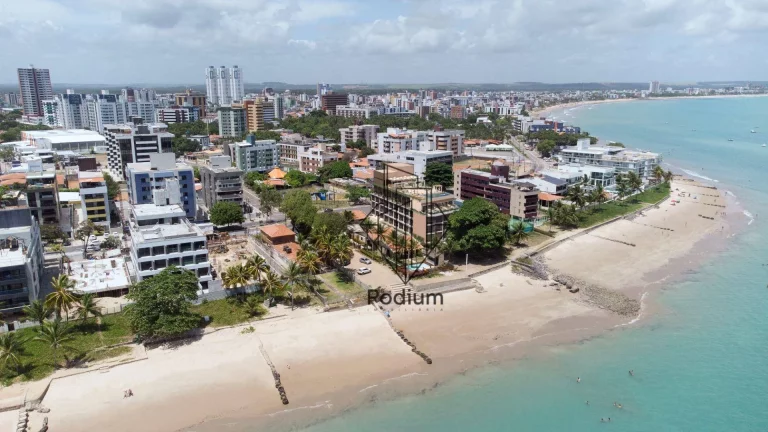 Imagem Flat térreo frente mar, pé na areia com piscina privativa no bairro do Jardim Oceania / Bessa - FL0635
