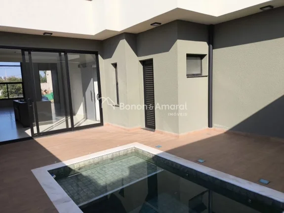 Imagem Moderna casa térrea, recém construída, no Condomínio Vivenda das Pitangueiras em Valinhos. Terre...