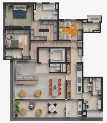 Imagem Um prédio exclusivo com apenas 14 unidades, design autêntico, a apenas 500 metros do Parque Ibirap...