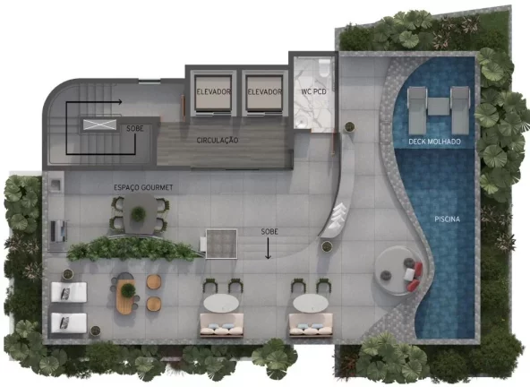 Imagem Apartamento Garden à venda, 22 m² por R$ 376.885,00 - Tambaú - João Pessoa/PB