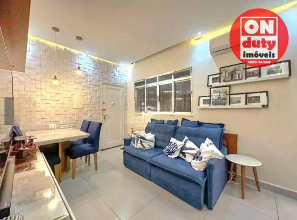Imagem Apartamento com 2 quartos à venda, 70 m² por R$ 480.000 - Embaré - Santos/SP