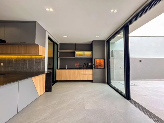 Imagem Modernidade e sofisticação casa térrea com escritório à venda, 211 m² por R$ 1.790.000 - Condomínio Fechado - Indaiatuba/SP